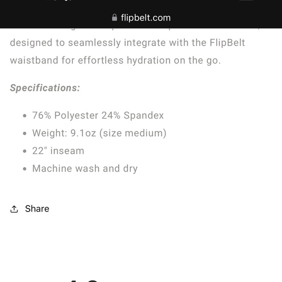 NWOT ✨FlipBelt Navy Blue Leggings - Picture 7 of 8